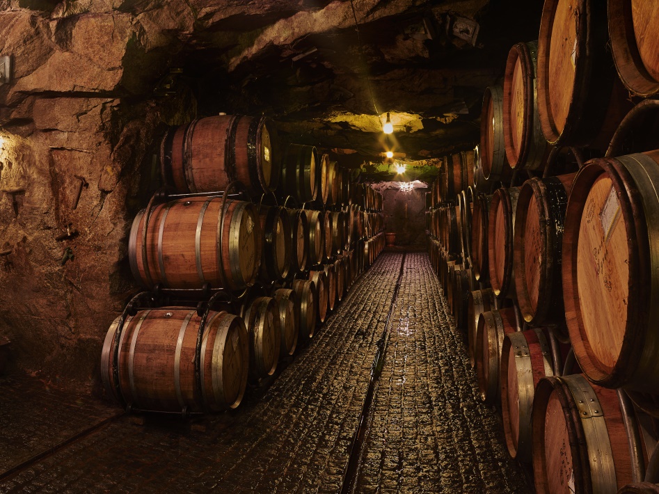 Inside underground cave