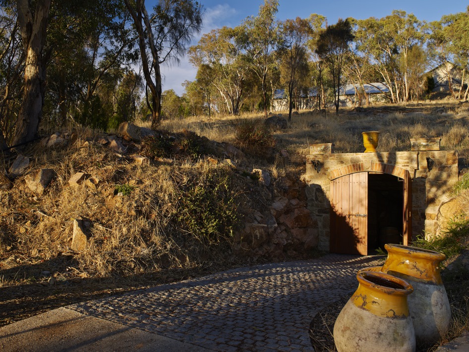 Entry to underground barrel storage cave